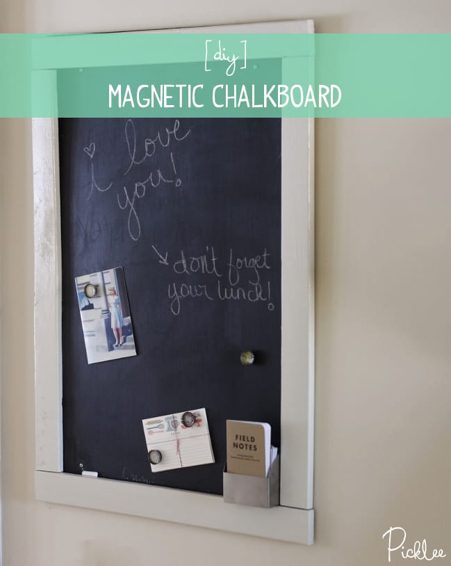 How To Make Your Own Chalkboard and Magnetic Board for Your Kitchen - You  Make It Simple