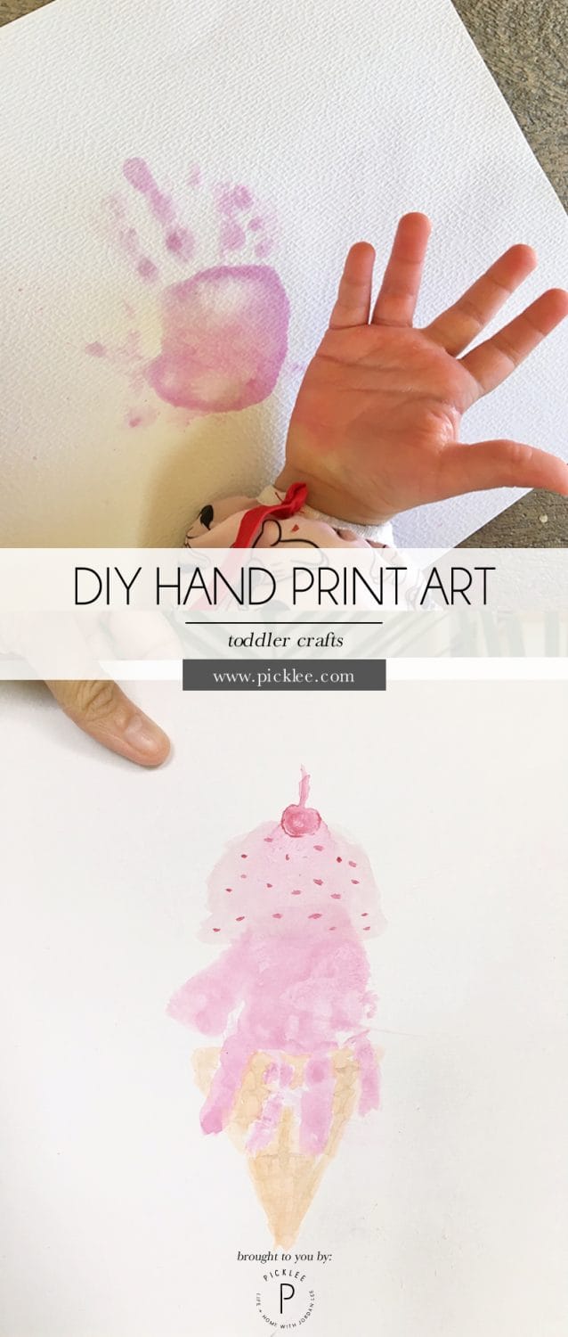 DIY Hand Print Art [toddler & kids crafts] - Picklee